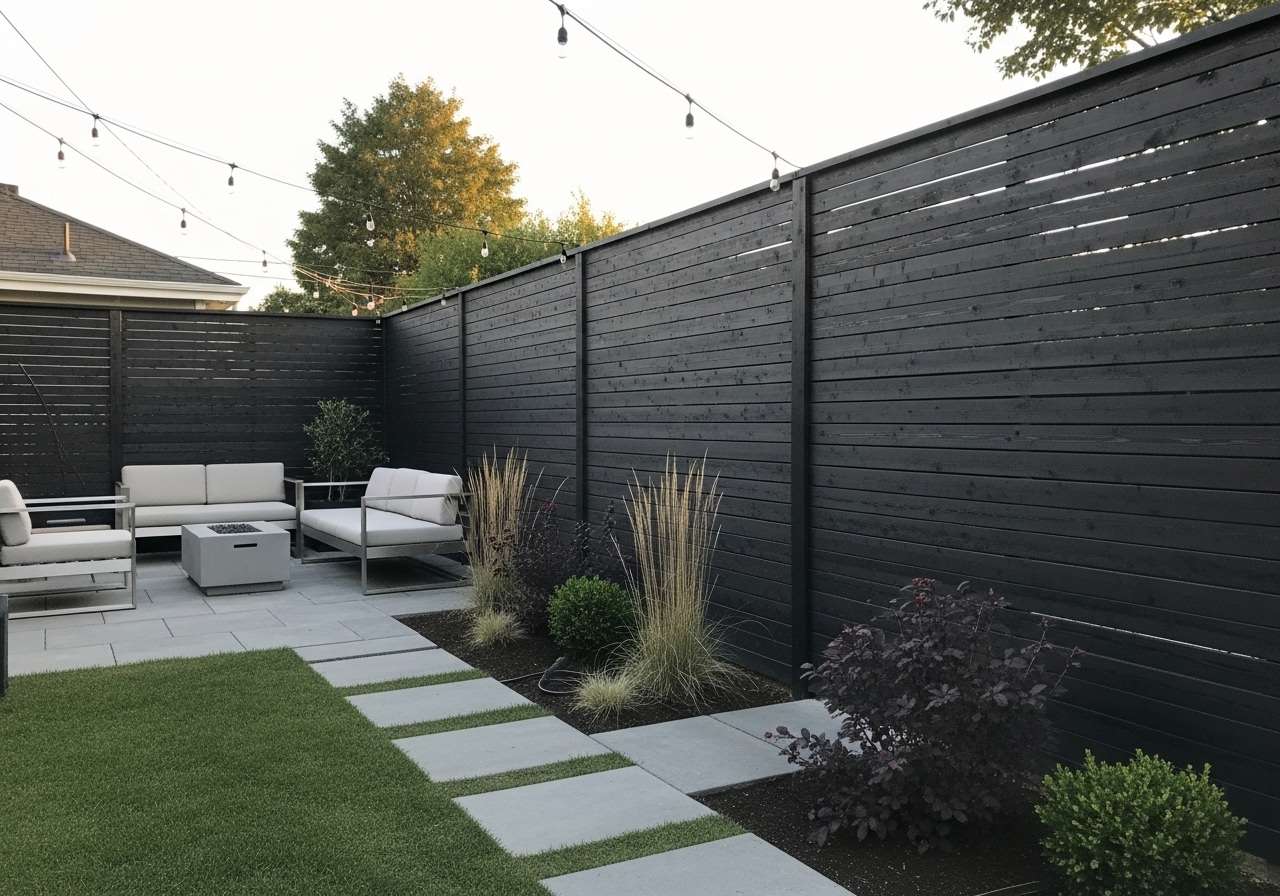 Solid Stain Fence
