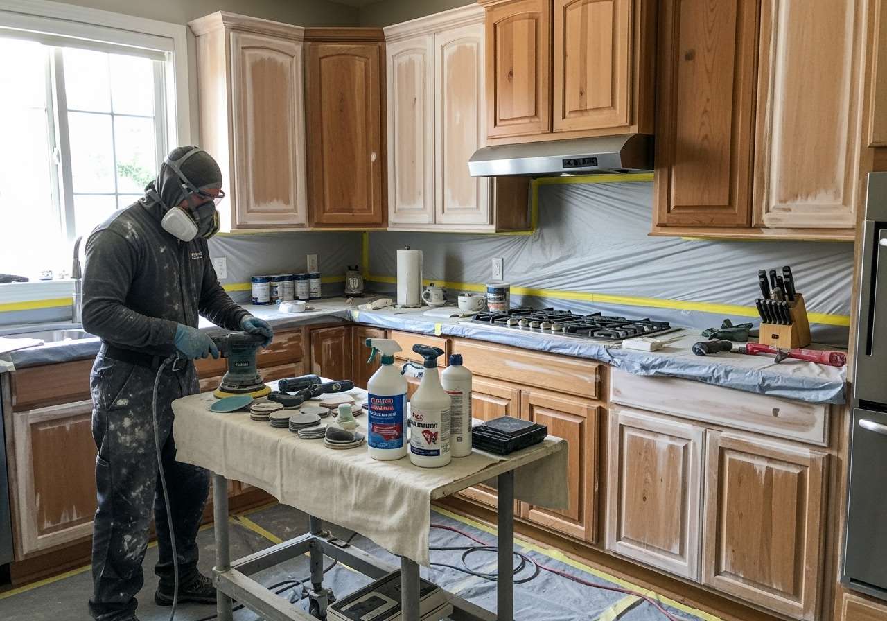 Kitchen Cabinet Refinishing